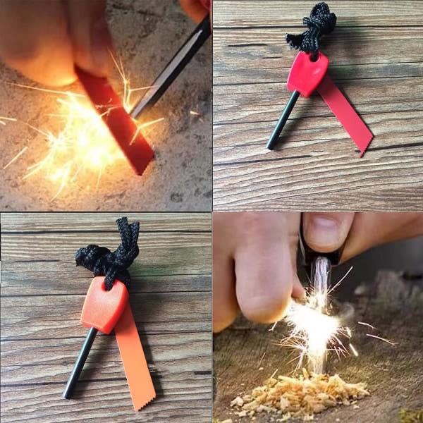 Camping Nødildstarter, Eventyr og Udendørsaktiviteter (6 stk, Farve tilfældig levering)