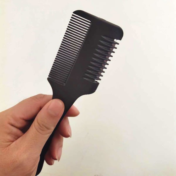 TG 3 stk hårklippkam med ekstra 10 stk utskiftbare barberblader, hårklippkam for tynt og tykt hår, dobbeltkant barberblad