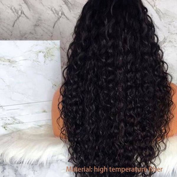 TG Frontperuker For Svarte Kvinner Deep Wave Curly Hd Frontal Peruk Afro Kort