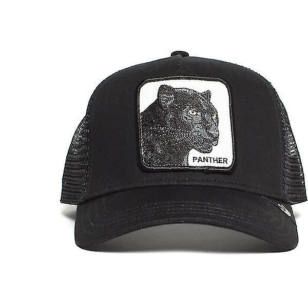 Sort Panther Dyr Mode Mesh Cap Baseball Cap Trucker Cap 1 St