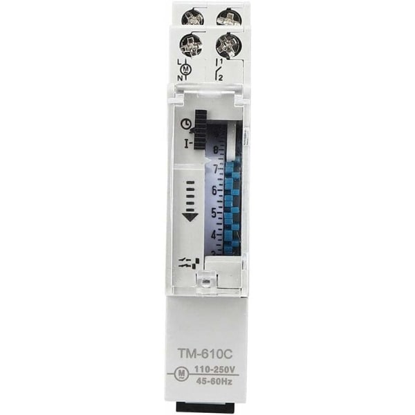 Rail Time Switch Intelligent DIN Rail Timing Control Switch Timer Relay TM610C 220V for gatebelysning