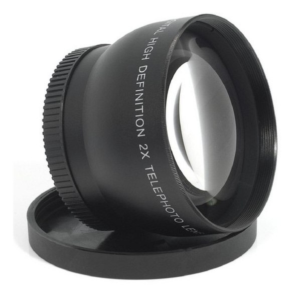 2,0X 52 mm teleobjektiivi etu- ja takakannella D7100 D5200 D5100 D3100 D90 D60 kameroille