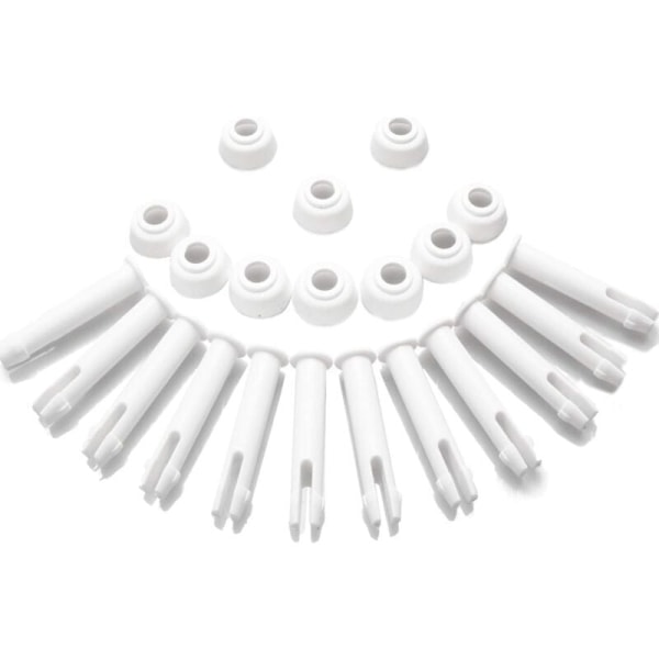 12 muovista uima-allastappia ja 12 tiivistettä, Intex 13'-24' pyöreisiin metallikehysaltaisiin ja suorakulmaisiin metallikehysaltaisiin, Intex 28270-28273 (5,5 cm/2,16 tuumaa)..DEBUNS