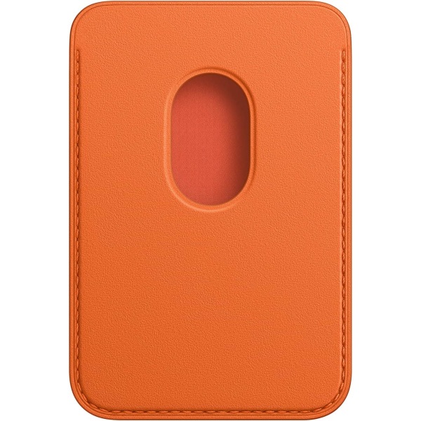 Apple Läderkorthållare med MagSafe för iPhone - Orange