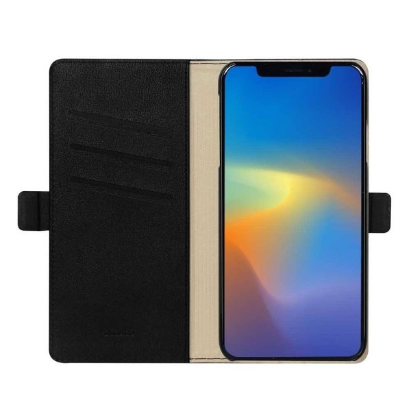 Plånboksfodral för iPhone 11 Pro Max med kortplats i PU-läder - Svart