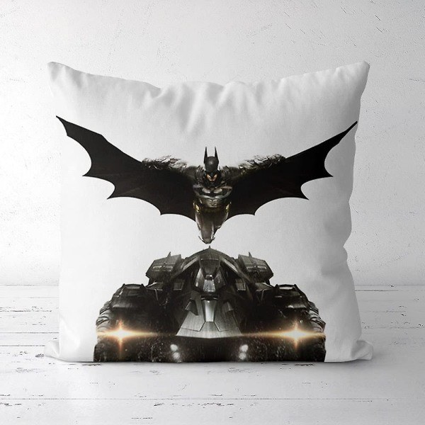 Bløde og slidstærke Batman Portrait Pudebetræk Hjem Pudebetræk (16x16inch) Dekorative firkantede pudebetræk til sofa udendørs bænk terrasse Have