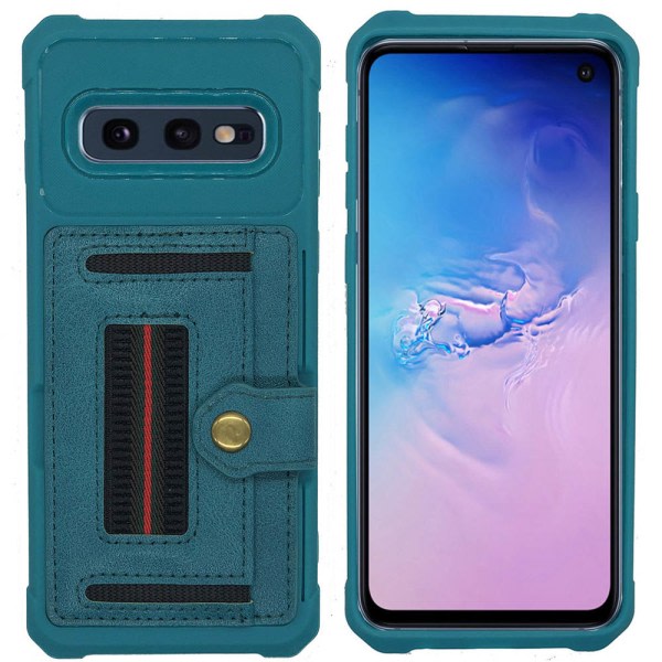 TG Samsung Galaxy S10E - Beskyttende Cover med Kortlomme Rød