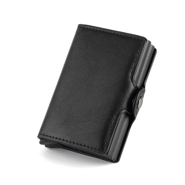 Dubbel stöldskyddsplånbok RFID-NFC Säker POP UP-korthållare kaffe