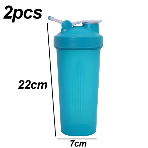 TG Stor kapacitet shaker kop milkshake proteinpulver fitness blå