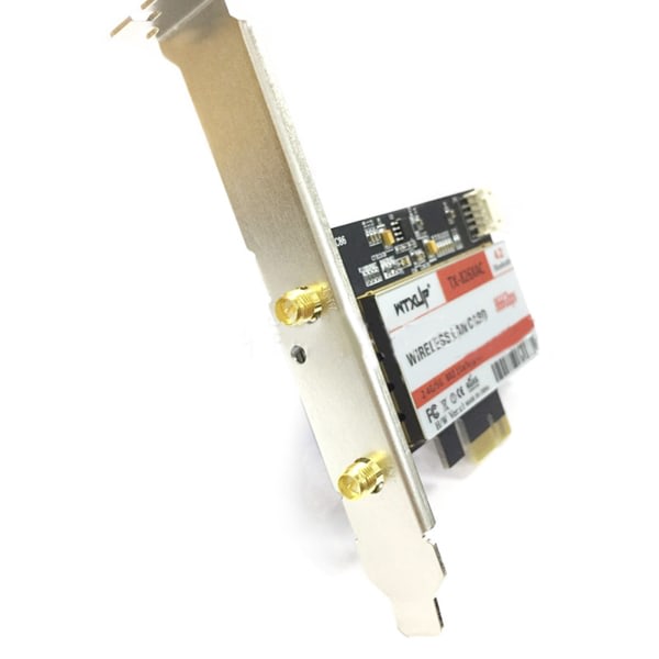 8265 802.11AC 867 Mbps Desktop PCi-e Wi-Fi Adapter PCI til Express + WiFi-antenne til Intel 8265ac BT 4.2 Støtter MU-MIMO