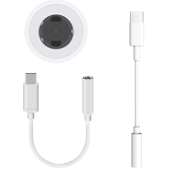 Lightning / USB-C - AUX-sovitin 3,5 mm Paketti USBCAUX10Pack