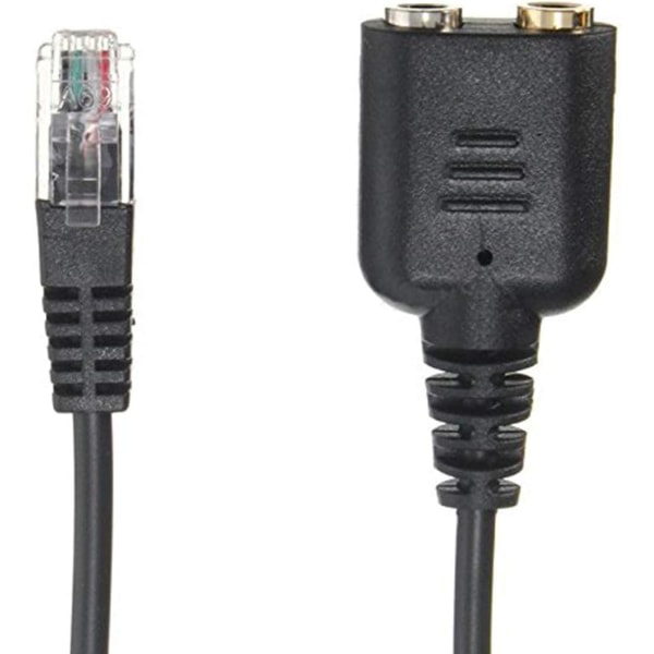 Hann til 2 X 3,5 mm Hunnkontakt Hodetelefon Telefon Mic Audio Splitter