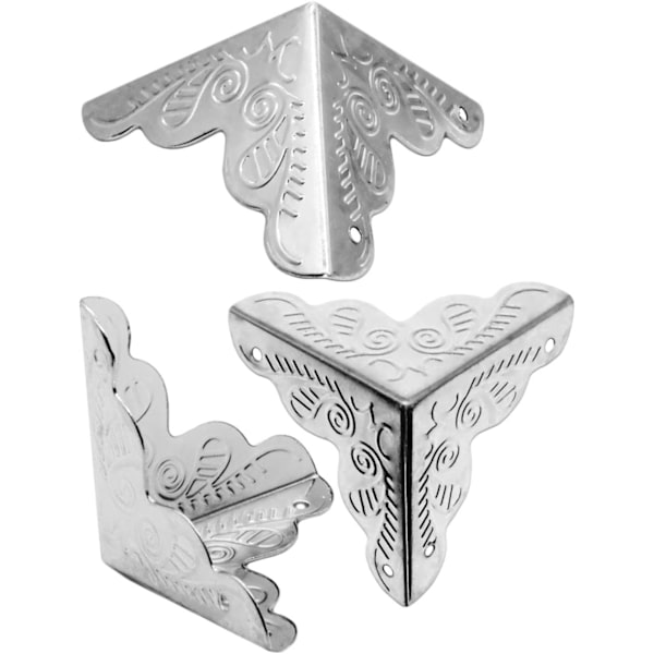 Set med 32 silverfärgade möbelhörnskydd - yux