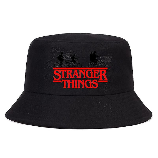 Foldbar Stranger Things Bucket Hat Mænd Bomuld Fiskehat Udendørs Strand Fisker Panama Kvinder Buc