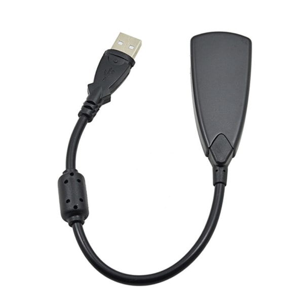 Eksternt USB-lydkort 7.1-kanaler 3D-lydadapter 3,5 mm headsetbyte for PC Desktop Notebook Plug for Play under