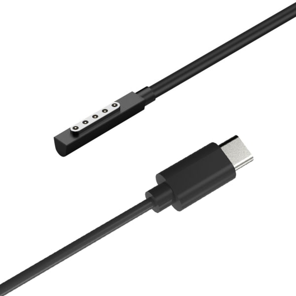 Surface Connect til USB C Laddningskabel til Surface Pro 1 2RT Dator Magnetic Connector Power Kabel