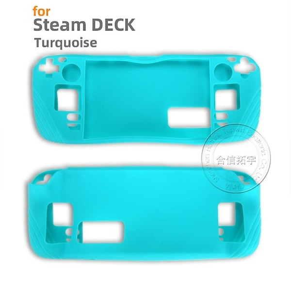 Hothink 1st mjukt fodral Skyddshud för ventil Steam Deck Konsol Gamepad Turkos
