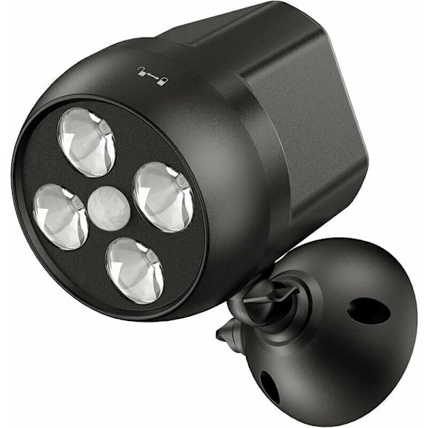 Utomhuslampa med Vattentät Rörelsesensor, LED-strålkastare med Trådlös Sensor, Utomhussäkerhetslampa för Trappor, Hall, Trädgård, Uteplats, från DEBUNS