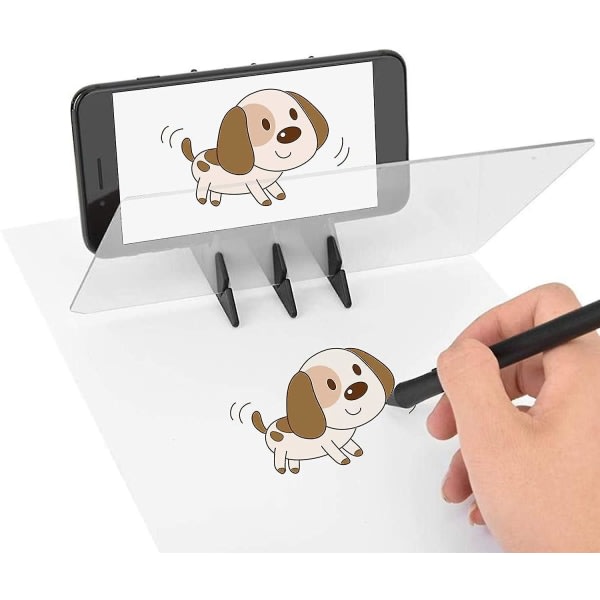 Bärbar optisk spårplatta Copy Pad Panel Konstverk Animation Målarkonst Lätt ritningsskissværktøj