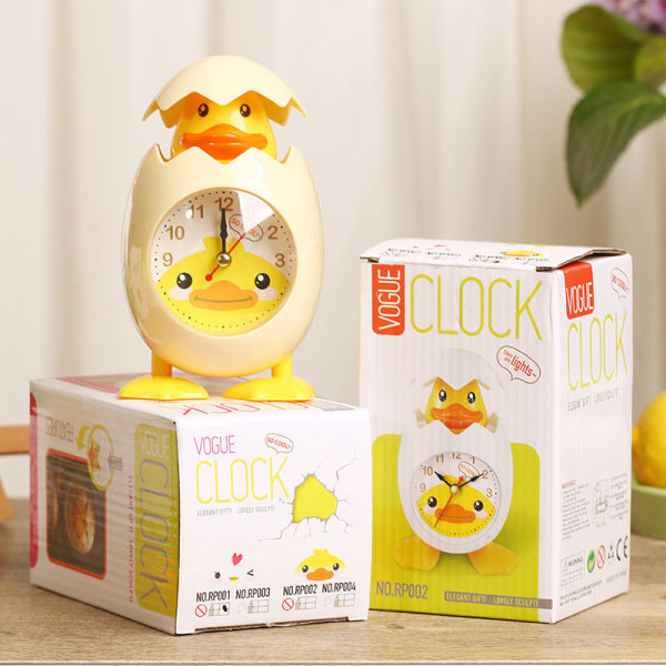Väckarklocka Tecknad Barn Present Heminredning Kyckling Ägg Skal Skrivbords Klocka