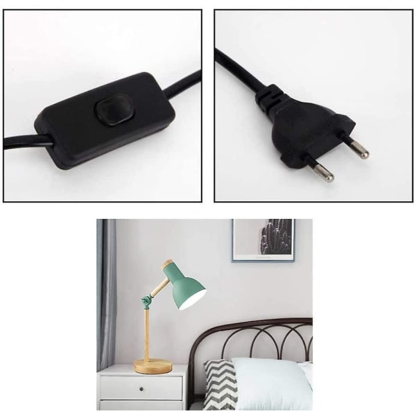 Dekorativ Bordlampe LED Skrivebordslampe E27 Stue Trelampe Moderne