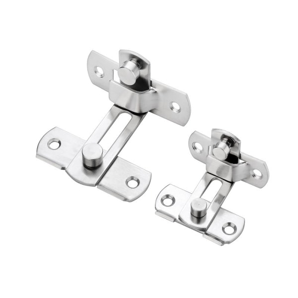 Lukot ja pultit 90 asteen kulmassa ruostumaton teräs Suora avoin portti Lukko Pieni teräsuojus oven lukko porteille ja kaapeille, wc:t S
