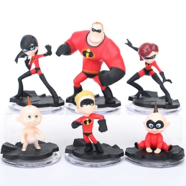 The Incredibles Bob Superman Story Figurleksaksmodell 6st