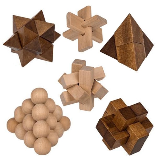 Träpussel - Pussel - Sinnespel / Hjärngympa 35 1-Pack