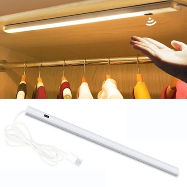 50cm LED-ljuslist Under Skåp USB-sensor Skåpslampa Kökslampa
