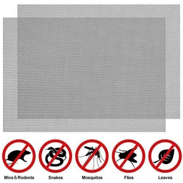 2 stycken rostfritt stål 20 mesh ventilnät av metall insektsnät