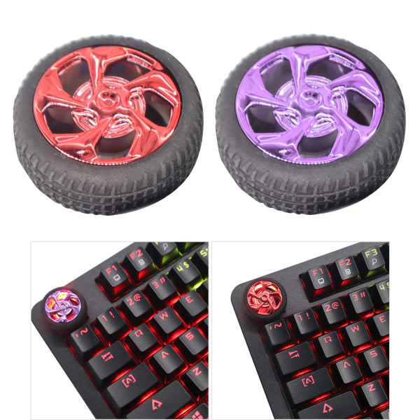 Keycap 1PC Stress Relief Keycap ESC Anpassad för Key Cap för Mekaniskt Tangentbord Roterande Keycaps för Spelare Lila