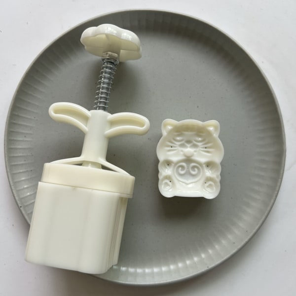 Plast Mooncake Form 75g Tigerformede Frimærker Moon Cakes Former til Midthøstfestivalen DIY Bage Mooncake Anvendelse