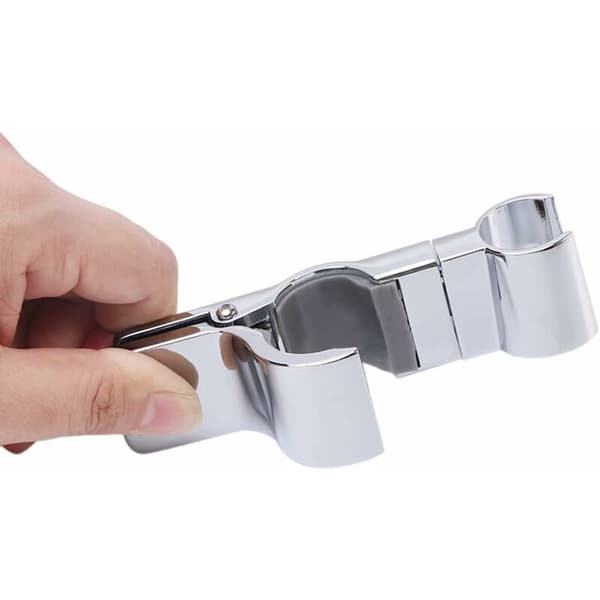 Dusjhodeholder for glidebryter, Universal 22-25mm skinnehodebrakettholder for glidebryter klemme baderom erstatning sprøyteholder