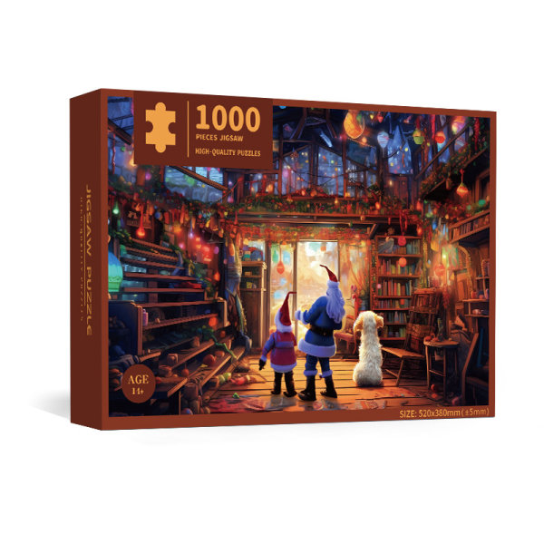 Adventspussel 1000 st Julkalenderpussel Countdown Calendar Countdown Box Pussel för vuxen barn A Colorful