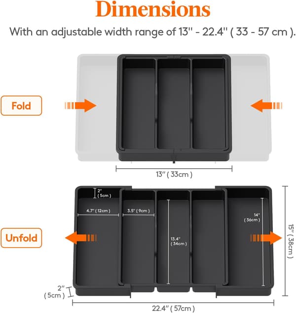 Large Expandable Storage Box for Cups, Kitchen Organizer, Cup Holder