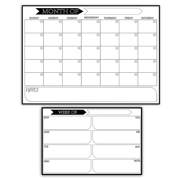 Magnetisk Kalender Tavla Skol Vecka Månad Schema Planering Organisation Utrustning Meddelande Whiteboard Skolmaterial 0.37 null - 3