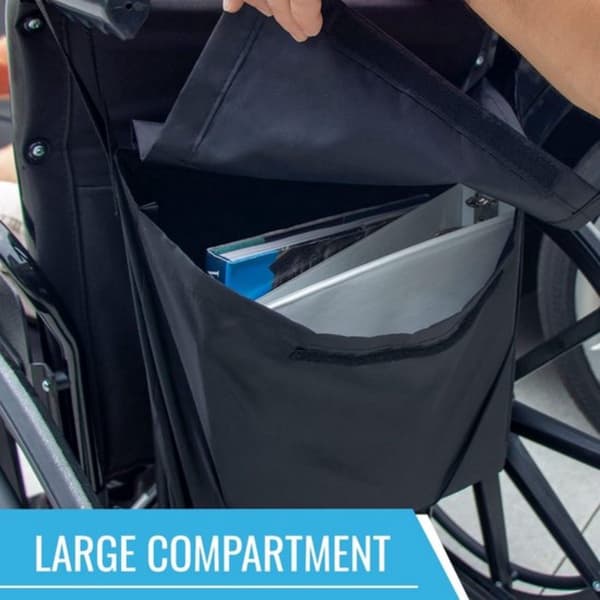 Rullestolveske - Rullestol Oppbevaringsveske - Universal - Veske for Mobilitetsscooter - Rollator Oppbevaringsveske - Vanntett Rullestolveske - Polstret Rullestolveske