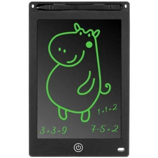 Digitalt Tegnebræt til Børn - Praktisk LCD, 8.5\" Tablet + Pen Sort_yux