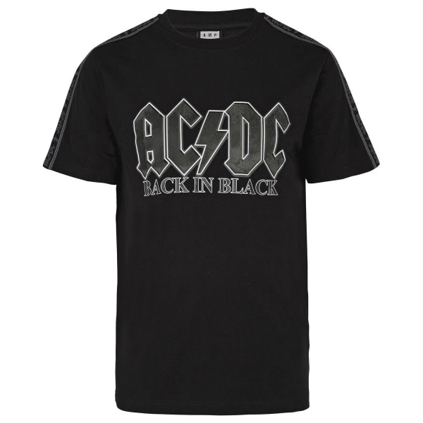 Amplified Herr AC/DC Jersey Tejpad T-Shirt M Svart M