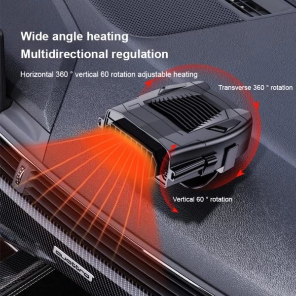 12V autonlämmitin, 2-in-1 lämmitys- ja jäähdytyspuhaltimen, kannettava sähköinen