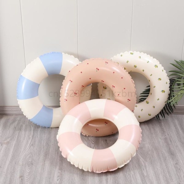 Størrelse 90 Barn Sommer Stripe Oppblåsbar Svømme Ring Leke A