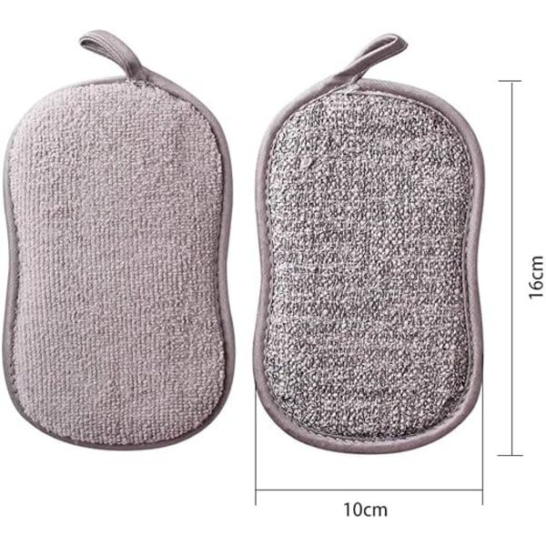 Sæt med 8 Vaskbare Mikrofiber Opvaskeklud, Perfekt til Non-Stick