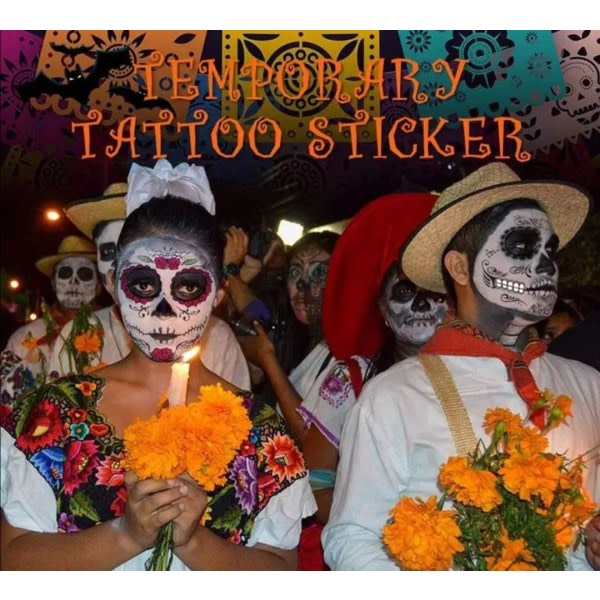 Galaxy 2 Mexico Day of the Dead Masks - letta att ta på og av
