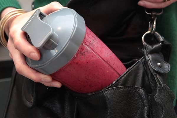 2 reservedele til NutriBullet 600W/900W - Blender tilbehør med 2 Flip Top To Go kopper