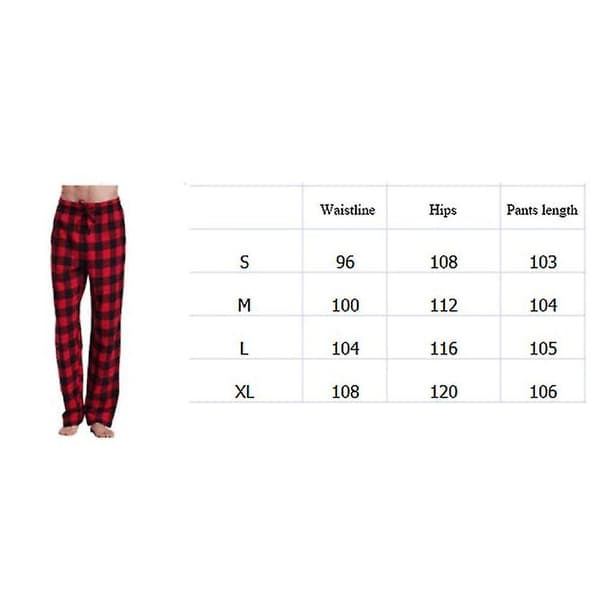 Herre Pyjamasbukser med Lommer, Bløde Flanelternede Pyjamasbukser L Blå