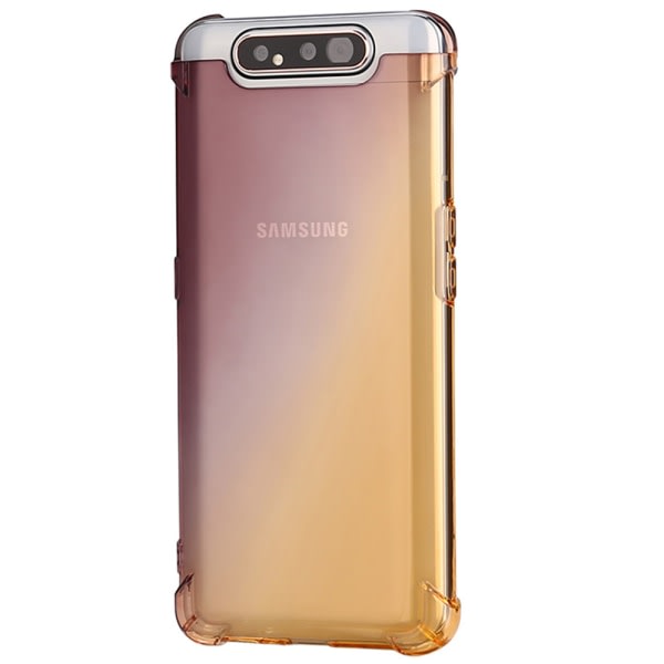 TG Samsung Galaxy A80 - Stilfuldt Silikon Cover Transparent/Gennemsigtigt