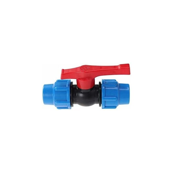 Muovinen palloventtiili 32 mm puristusputkelle