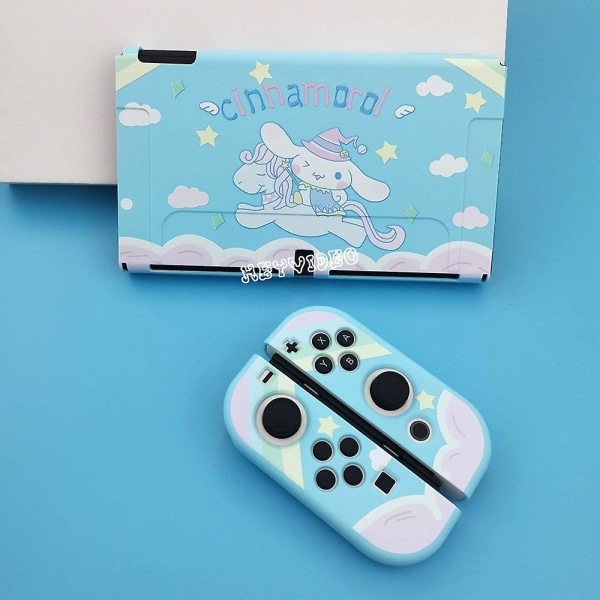 Nytt beskyttelsesdeksel for Nintendo Switch Oled - Søtt tegneserie mykt TPU-deksel for Switch Oled-konsollen Bakre grep deksel