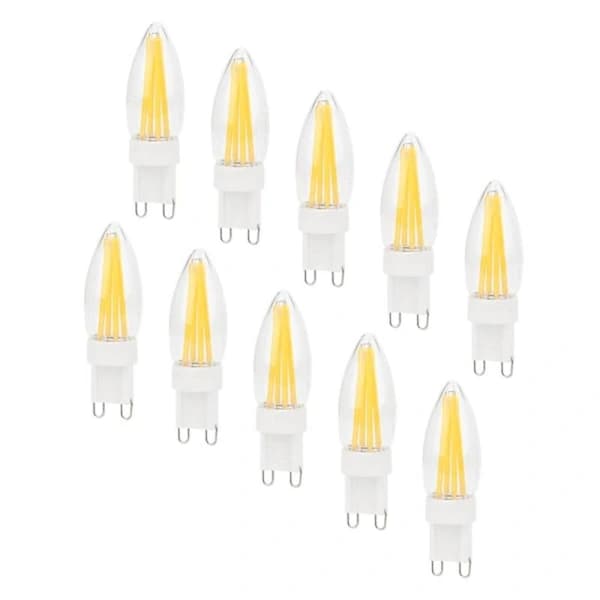 10-pack G9 dimbara LED-glödlampor 3W AC220V glasljuslampor för hem, skåp, hotellbelysning