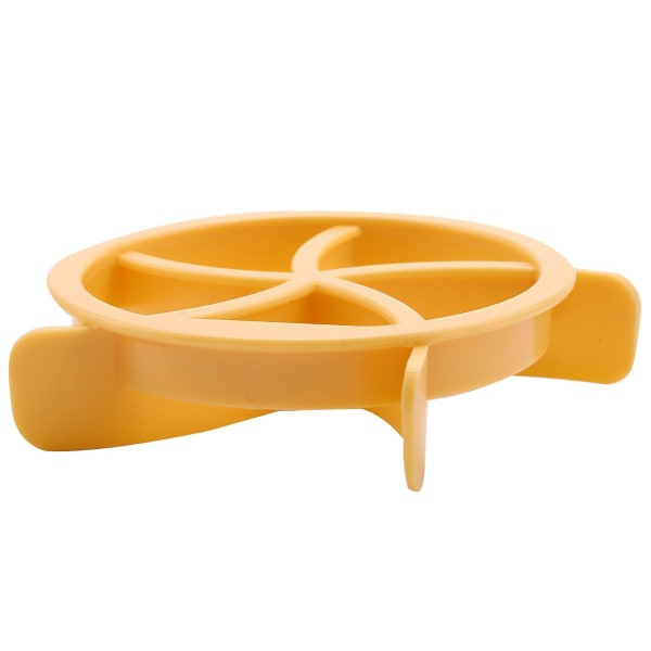 Plast Bakeware Cutter Deg Cookie Press Hjemmelaget Brød Stempel Form Gul